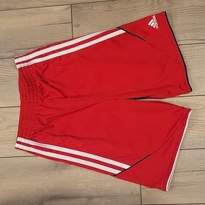Adidas Red Athletic Shorts Boys Size 7